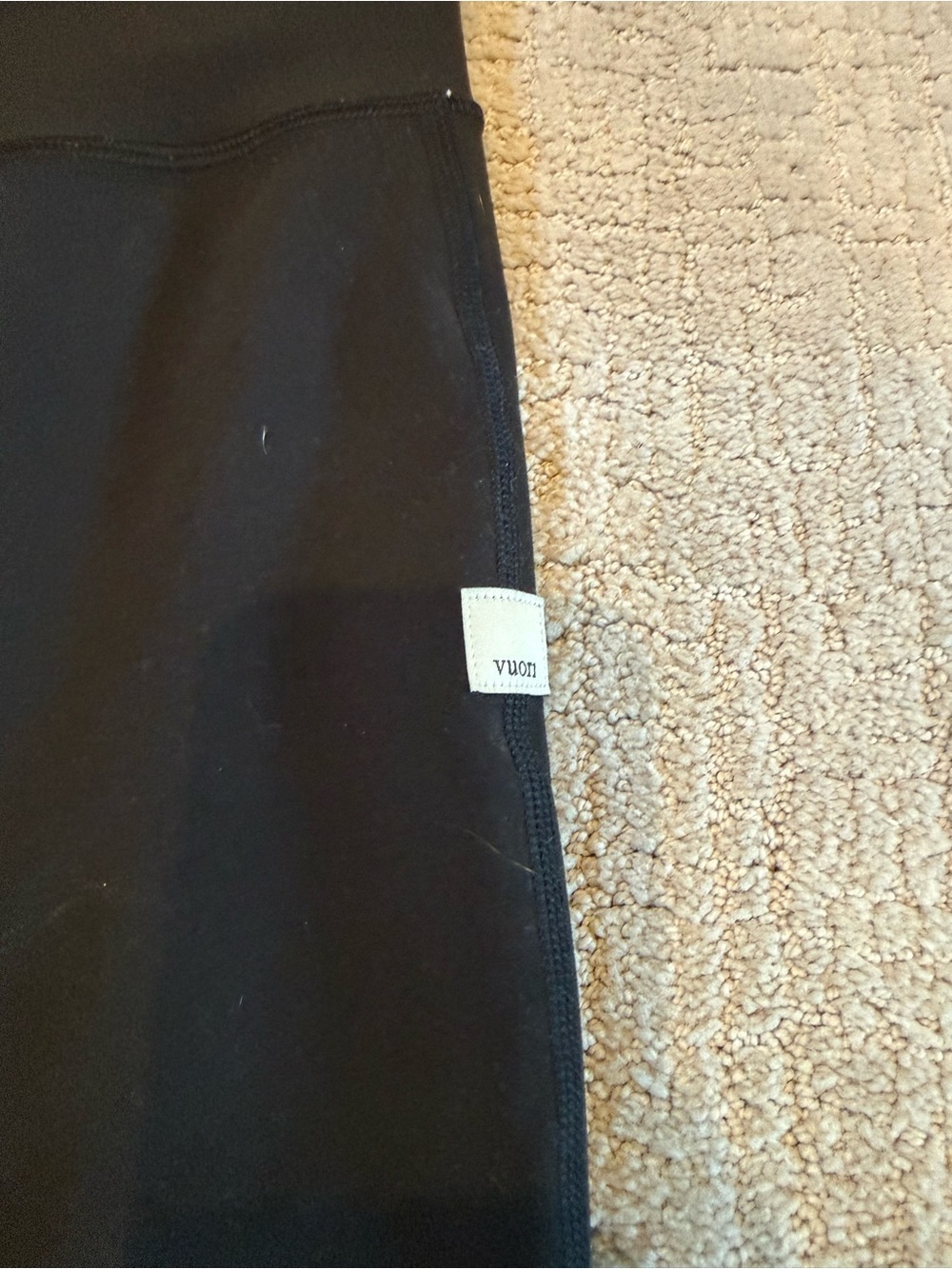 Vuori Daily Form Black Drawstring Leggings - Regular Length - Picture 2 of 3